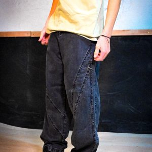 Jean Baggy Negro La Ola