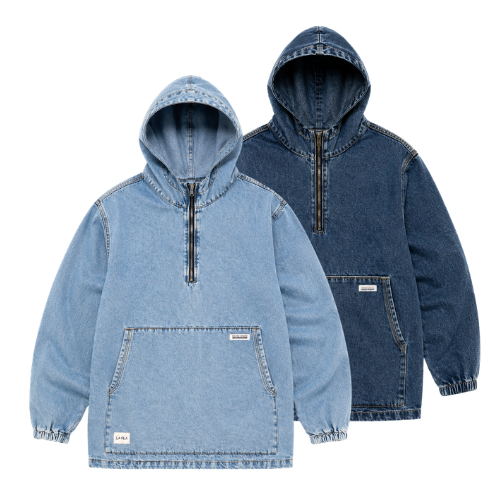 Canguro Jean - Celeste / Azul